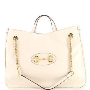 Gucci Large Horsebit 1955 Chain Tote Leather
